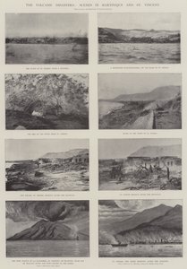 Les désastres volcaniques, scènes en Martinique et à Saint-Vincent