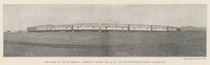 La guerre en Afrique du Sud, Train-hôpital n° 3 H, à Charlestown, près de Volksrust - English Photographer