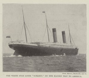 Le paquebot White Star Oceanic, lors de son voyage inaugural en Amérique - English Photographer