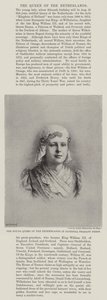 La jeune reine des Pays-Bas en costume paysan national