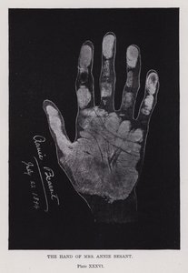 La main de Mme Annie Besant - English Photographer