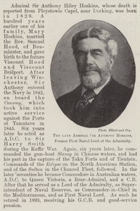 Feu amiral Sir Anthony Hoskins, ancien premier lord de l