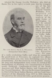 Feu amiral Sir G G Wellesley, officier naval distingué - English Photographer