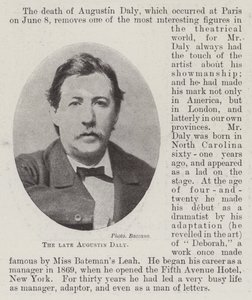 Le défunt Augustin Daly - English Photographer