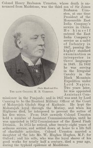 Feu Colonel H B Urmston - English Photographer