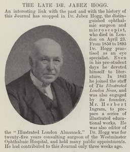 Feu Dr Jabez Hogg - English Photographer