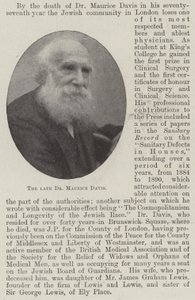 Feu Dr Maurice Davis - English Photographer