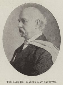 Feu Dr Walter Hay Sangster - English Photographer