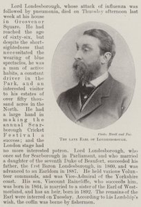 Feu le comte de Londesborough - English Photographer