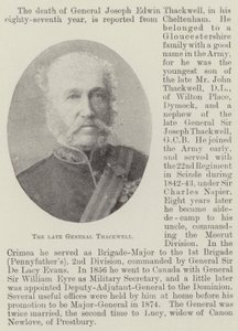 Feu le général Thackwell - English Photographer