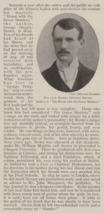 Feu George Douglas Brown, auteur de La maison aux volets verts - English Photographer