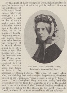 Feu Lady Georgiana Grey, fille du grand Earl Grey - English Photographer