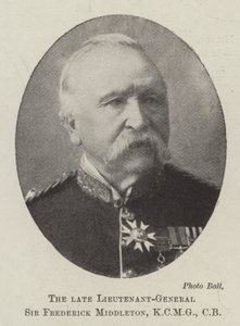 Feu le lieutenant-général Sir Frederick Middleton - English Photographer