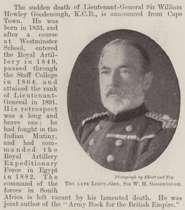 Feu le lieutenant-général Sir W H Goodenough - English Photographer
