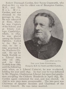 Le défunt Lord Cranworth, ancien député du sud et du centre du Norfolk - English Photographer