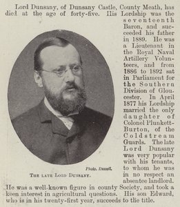 Feu le Lord Dunsany - English Photographer