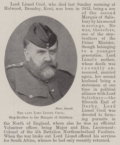 Feu Lord Lionel Cecil, Demi-Frère du Marquis de Salisbury - English Photographer