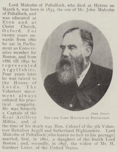 Feu Lord Malcolm de Poltalloch - English Photographer