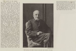 Feu M. de Giers, ministre russe des Affaires étrangères - English Photographer