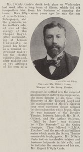 Feu M. DOyly Carte, directeur du Savoy Theatre - English Photographer