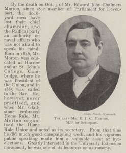 Le défunt M. E J C Morton, député de Devonport - English Photographer