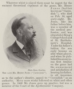 Feu M. Henry Jones (Cavendish) - English Photographer