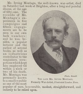 Feu M. Irving Montagu, ancien artiste de guerre, Illustrated London News - English Photographer