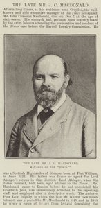 Feu M. J C Macdonald, directeur du Times - English Photographer