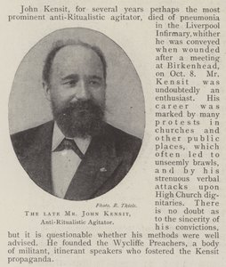Le défunt M. John Kensit, agitateur anti-ritualiste - English Photographer