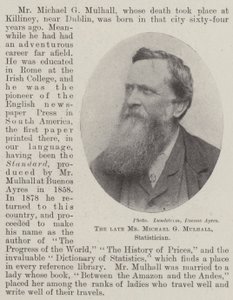Feu M. Michael G Mulhall, Statisticien - English Photographer