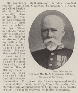 Le défunt M. R A Sterndale, CMG, gouverneur de Sainte-Hélène - English Photographer