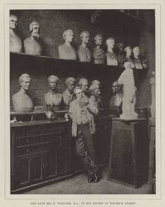 Feu M. T Woolner, RA, dans son studio à Welbeck Street - English Photographer