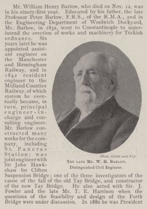 Feu M. W H Barlow, ingénieur civil distingué - English Photographer