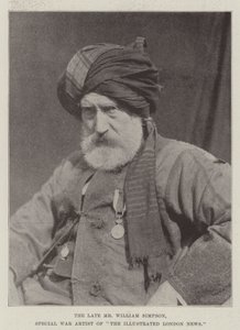 Feu M. William Simpson, artiste de guerre spécial de The Illustrated London News - English Photographer