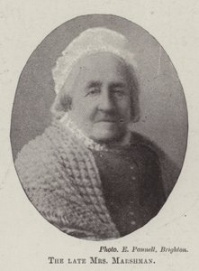 Feu Mme Marshman - English Photographer
