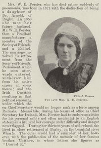 Feu Mme W E Forster - English Photographer