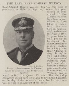 Le défunt contre-amiral B Watson, second commandant de l