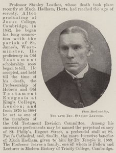 Feu Révérend Stanley Leathes - English Photographer