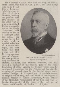 Feu Sir Campbell Clarke, correspondant spécial - English Photographer