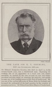 Le défunt Sir E T Gourley, député de Sunderland 1868-1900 - English Photographer