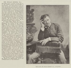 Feu Sir Edgar Boehm, RA, sculpteur - English Photographer