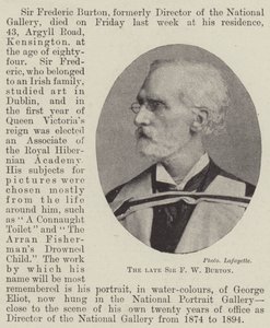 Feu Sir F W Burton - English Photographer