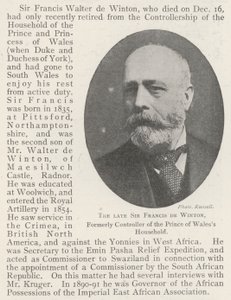 Feu Sir Francis de Winton, ancien contrôleur de la maison du prince de Galles - English Photographer