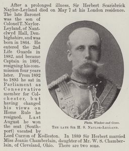 Feu Sir H S Naylor-Leyland - English Photographer
