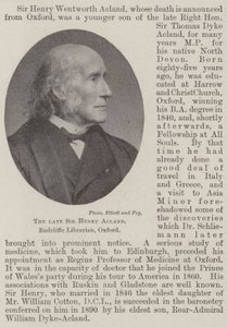 Feu Sir Henry Acland, bibliothécaire Radcliffe, Oxford - English Photographer