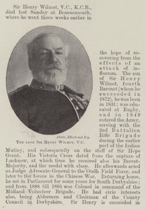 Feu Sir Henry Wilmot, VC - English Photographer