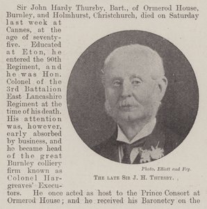 Feu Sir J H Thursby - English Photographer