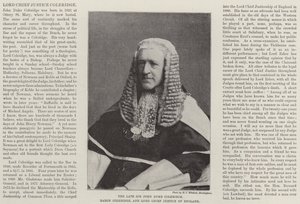 Feu Sir John Duke Coleridge, baron Coleridge, et Lord Chief Justice d