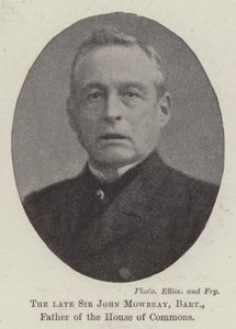 Feu Sir John Mowbray, baronnet, père de la Chambre des communes - English Photographer