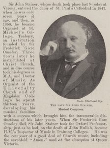 Feu Sir John Stainer, compositeur de musique - English Photographer